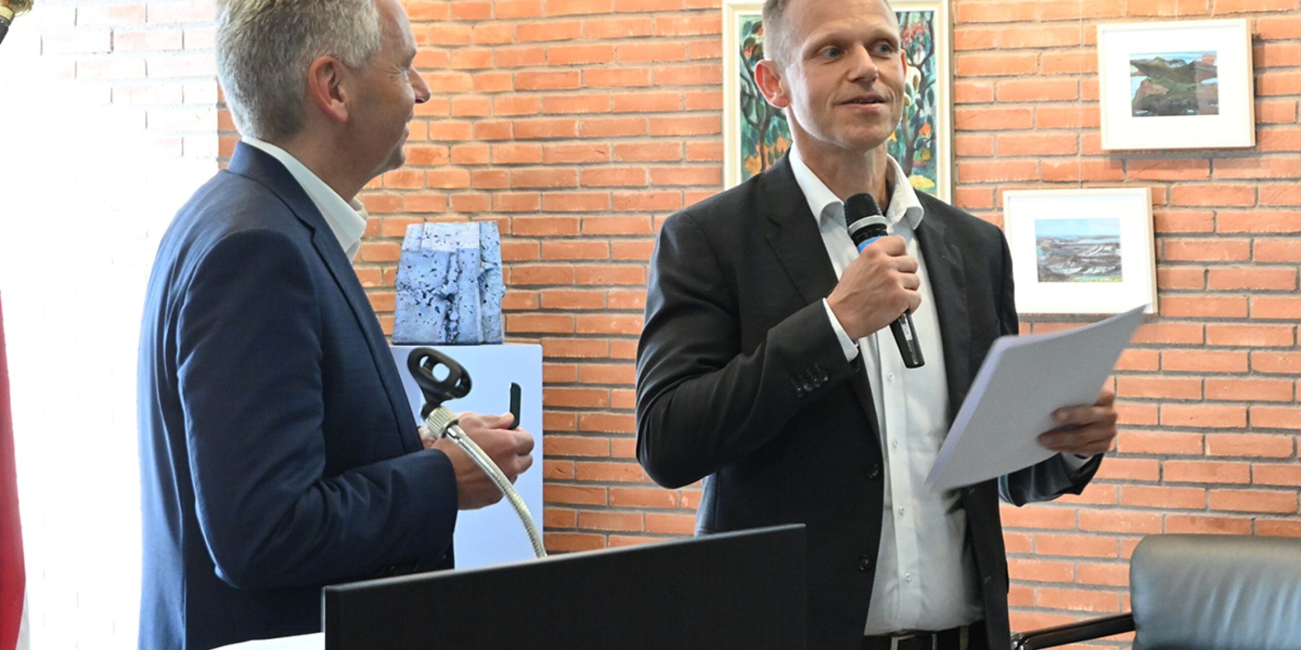 Torsten Grom bei seiner Rede anlässlich der Preisverleihung